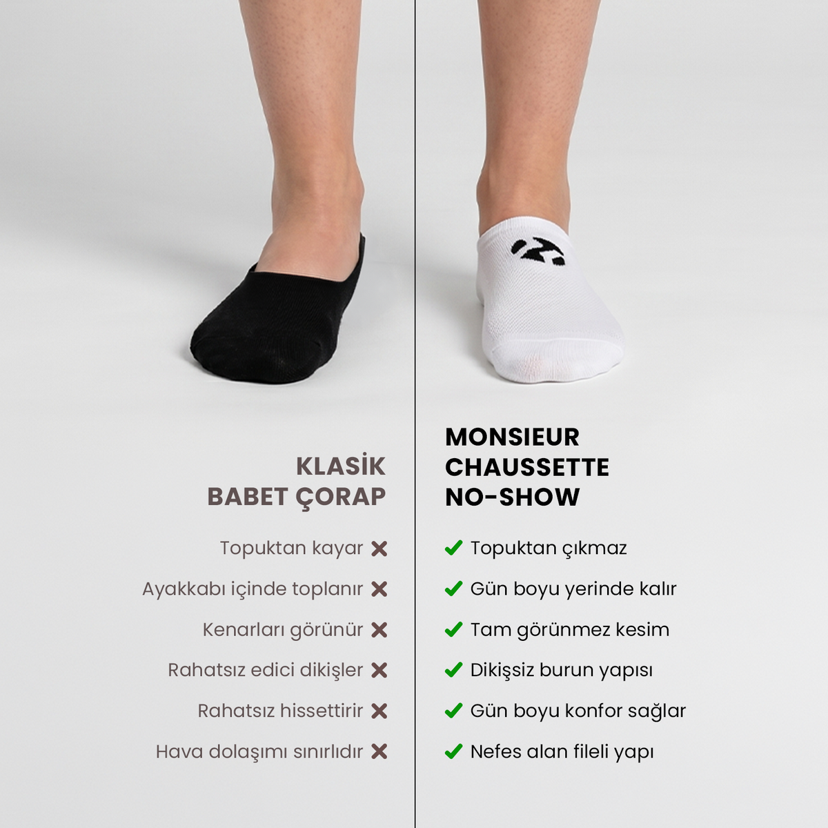 3-PACK NO SHOW BLACK SOCKS